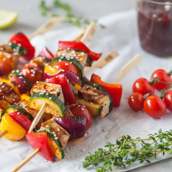 Vegan Grilled Tofu Skewers