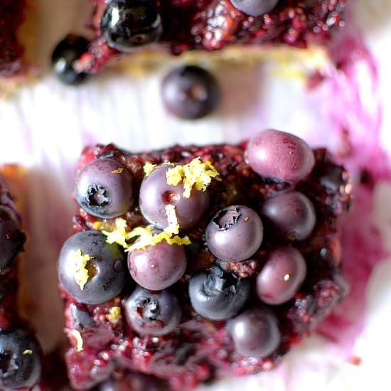 Lemon Blueberry Pie Oatmeal Bars