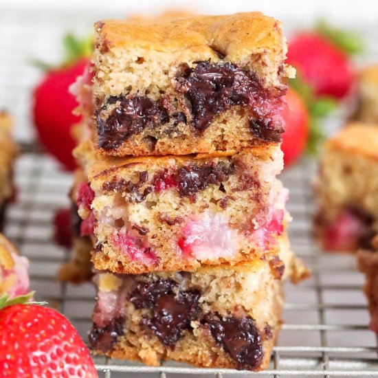 Strawberry Cookie Bars