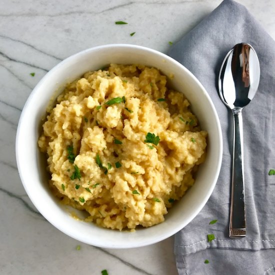 Super Cheesy Cauliflower Rice