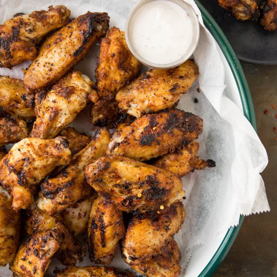 Crispy Grilled Ghost Pepper Wings