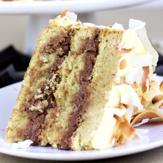 Chocolate Orange Coconut Cake