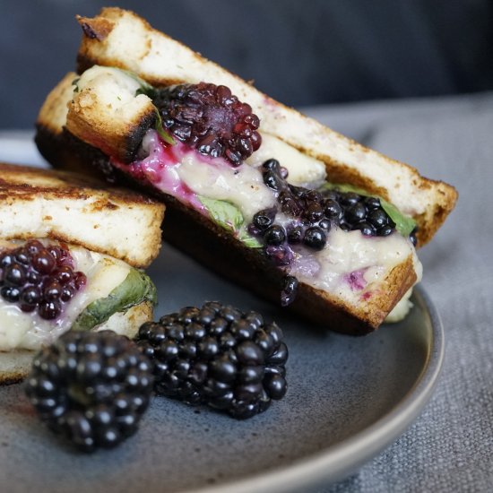 Blackberry and Brie Grilled Cheese