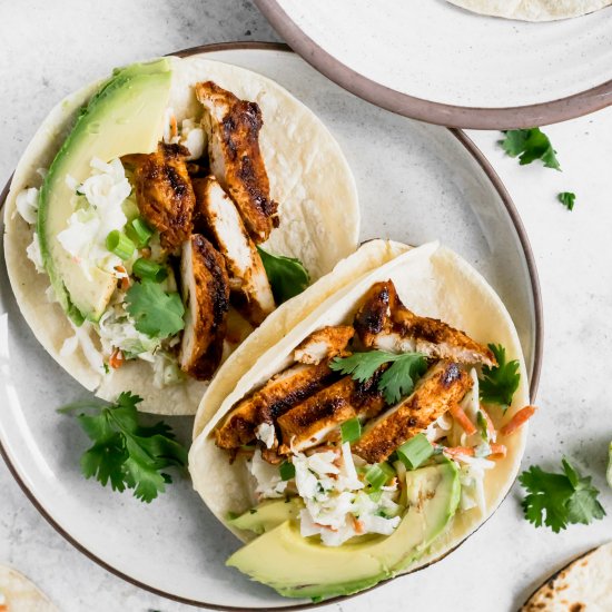 Honey Chipotle Chicken Tacos