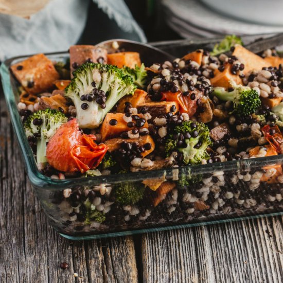 Hearty Lentil, Barley and Sweet Pot