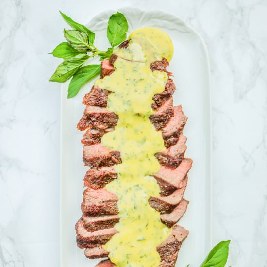 Flat Iron Steak with Aioli