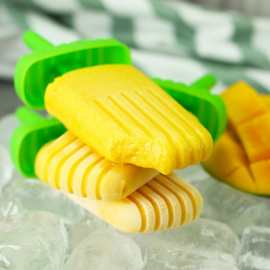 Dairy Free Mango Coconut Popsicles