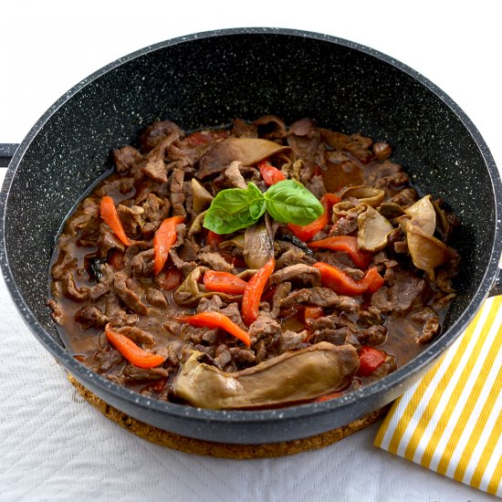 Beef and Bell Peppers Stir Fry