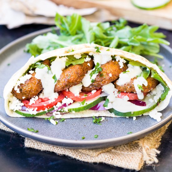 Homemade Falafel Wraps