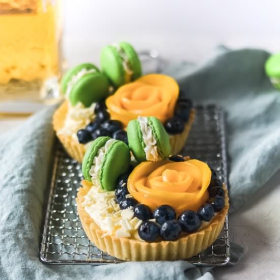 Tequila lime fruit tarts