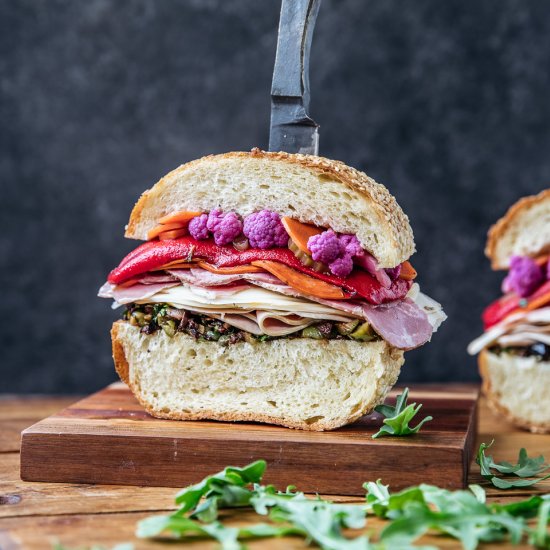 Classic Muffuletta Sandwich