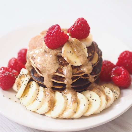 Healthy Peanut Butter Pancakes