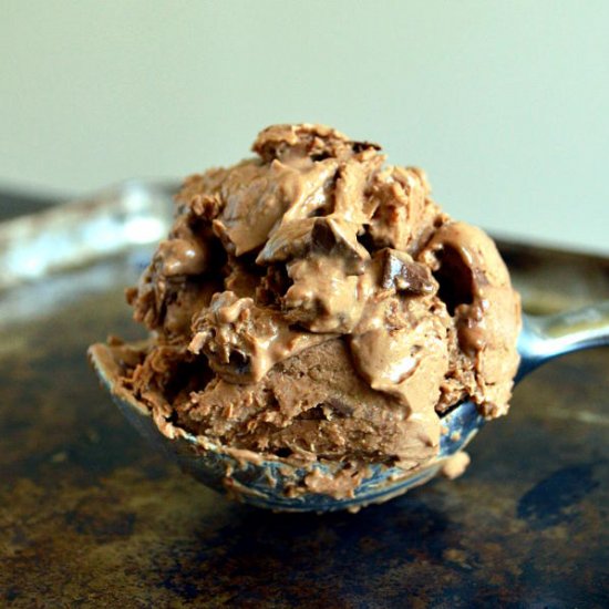 No Churn Double Chocolate Ice Cream