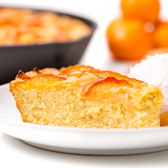 Lemon Skillet Plum Cake