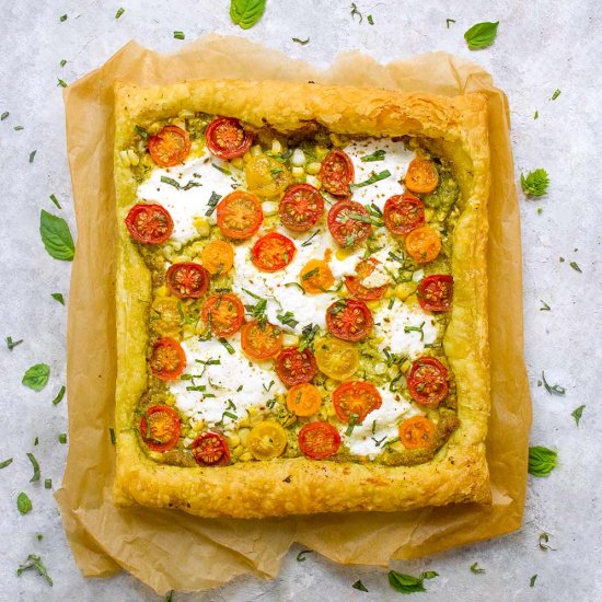 Puff Pastry Tomato Tart