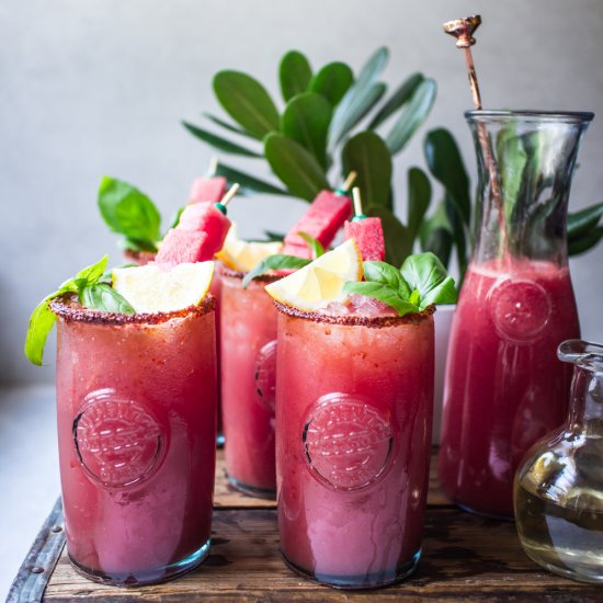 Watermelon Lemonade Margaritas