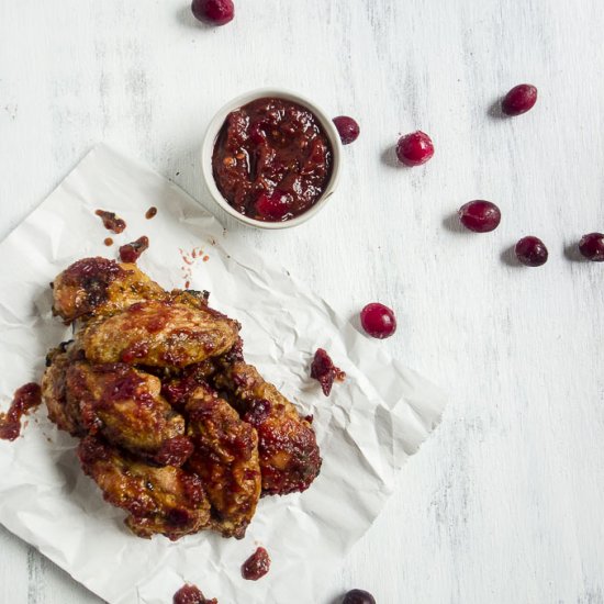 Cranberry Glazed Baked Asian Sticky