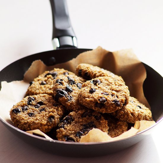 Banana Oatmeal Choco Chip Cookies