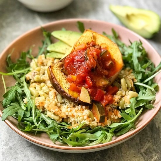 Ratatouille Stuffed Squash