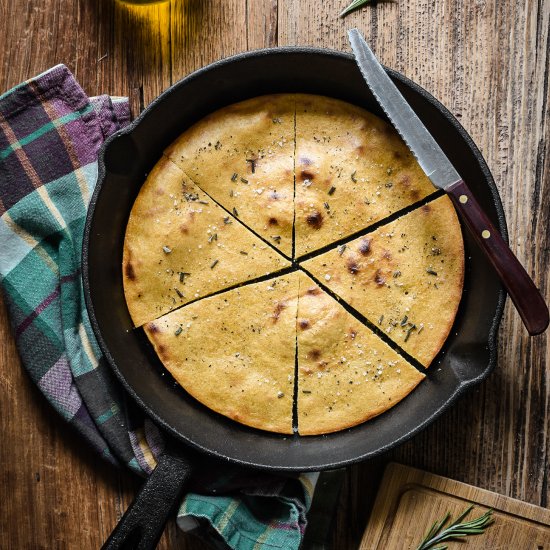 Chickpea flatbread (socca)