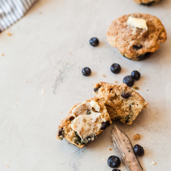 blueberry mascarpone muffins