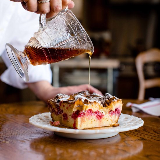 Raspberry Baked French Toast