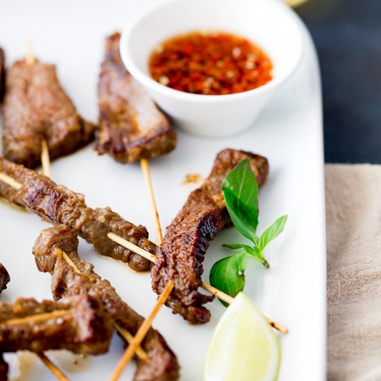 Thai Beef Skewers