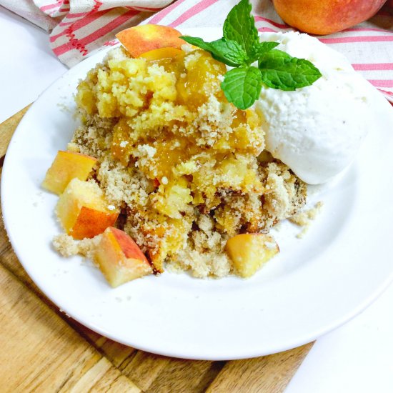 Peach Dump Cake