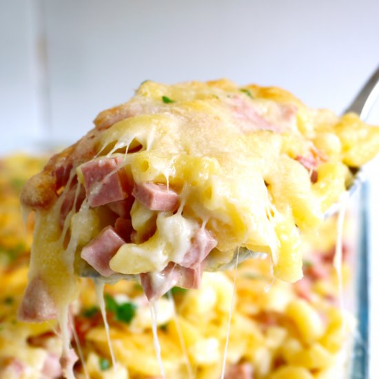 Ham and Cheese Pasta Bake