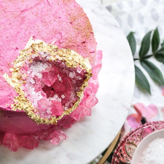 At-Home Geode Cake