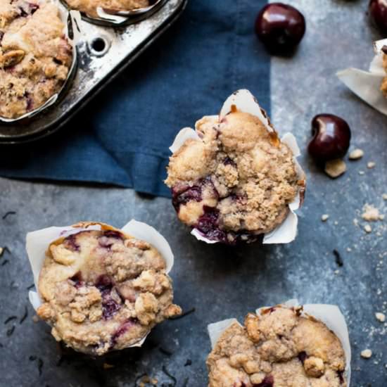 Chai Cherry Muffins