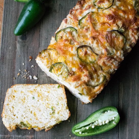 Cheesy Jalapeño Quick Bread