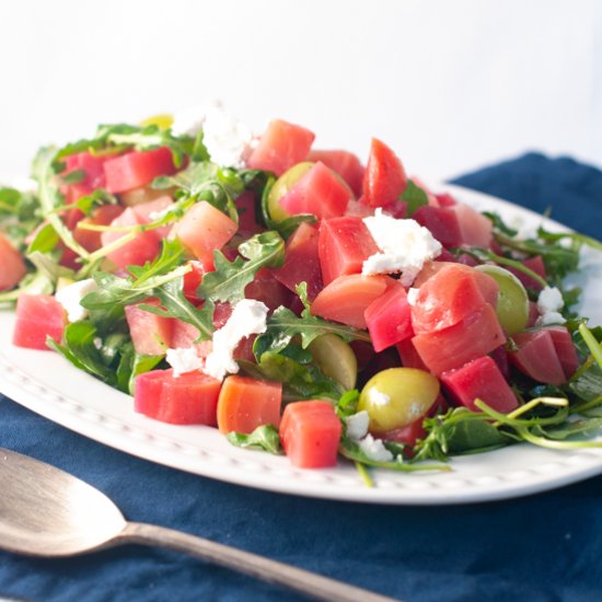 Roasted Beets and Arugula