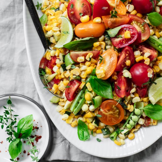 Summer Corn Succotash Salad