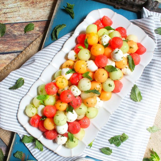 Melon and Mozzarella Salad