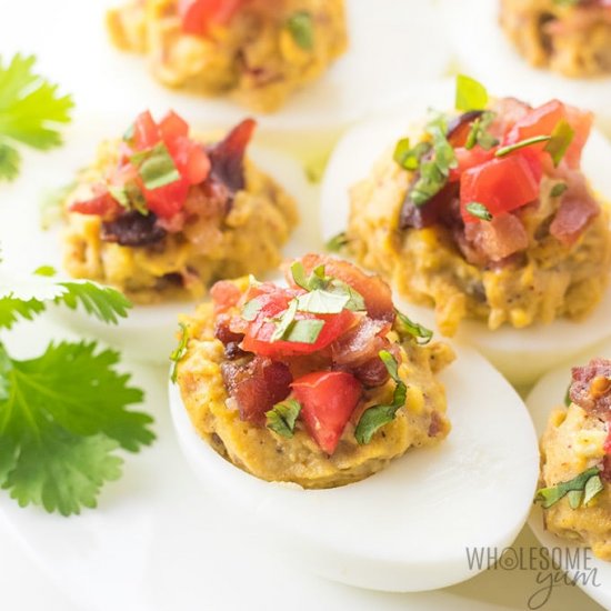 MEXICAN KETO DEVILED EGGS