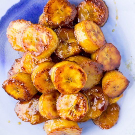 Sticky Sweet Fried Plantains