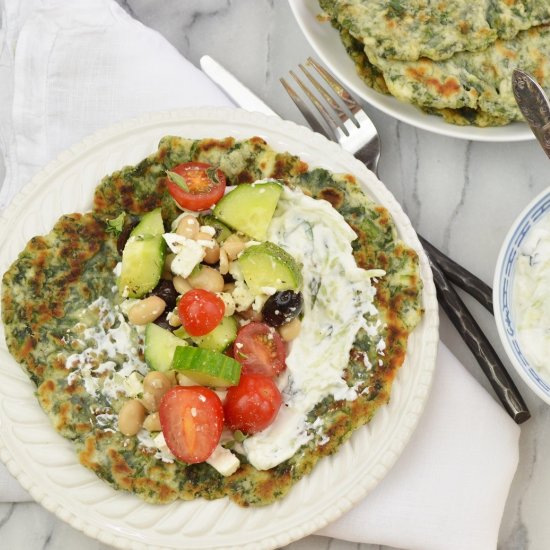 Spinach and Yogurt Flatbreads