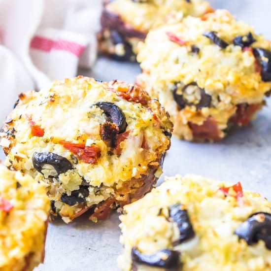 Cauliflower Pizza Muffins