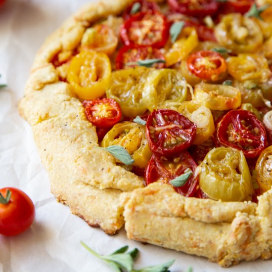 Heirloom Cherry Tomato Galette