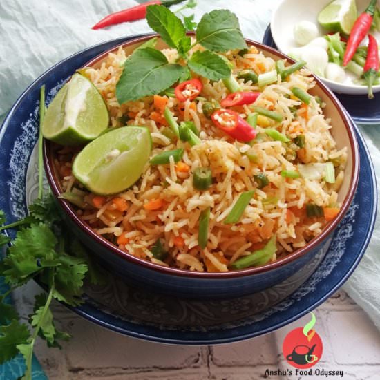 Thai Red Curry Veg Fried Rice