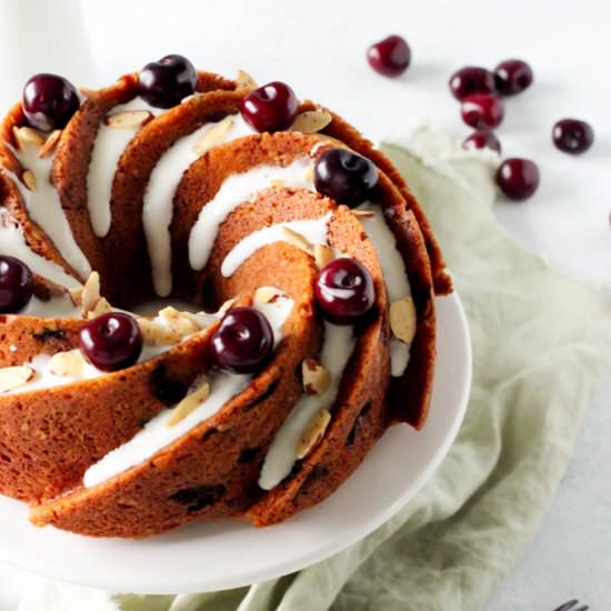 cherry almond coffee cake