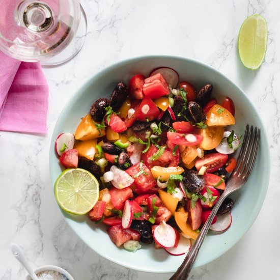 Easy Scarlet Runner Beans Salad