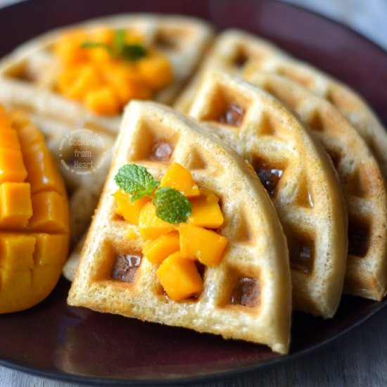 Eggless Waffles