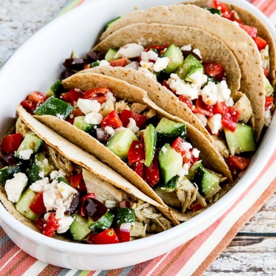 Instant Pot Greek Chicken Tacos