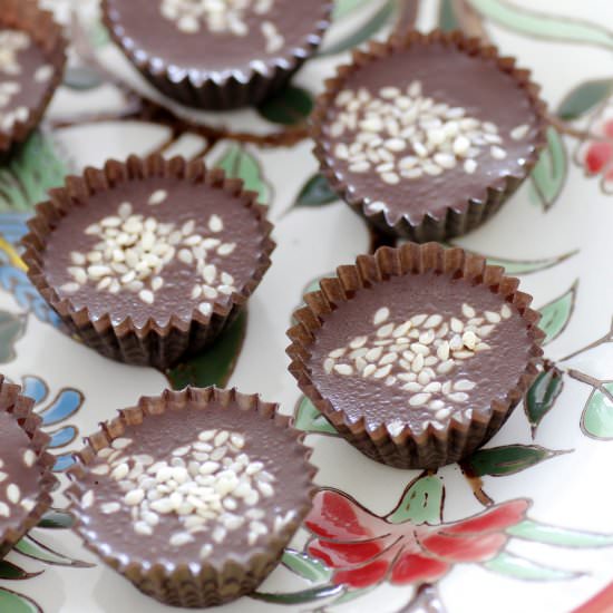 Tahini Chocolate Fudge