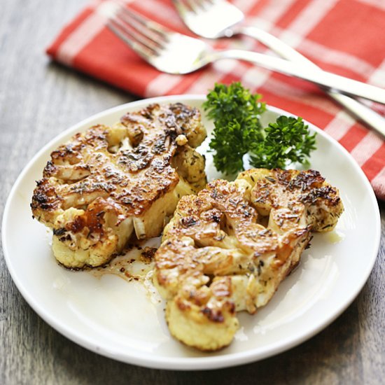 Balsamic Cauliflower Steaks