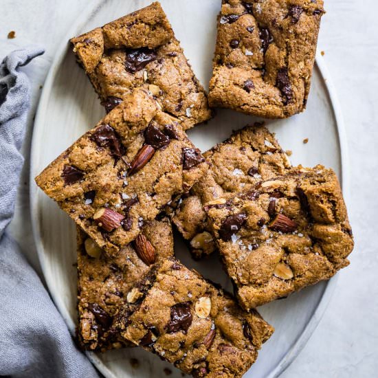 Almond Butter Cookie Bars