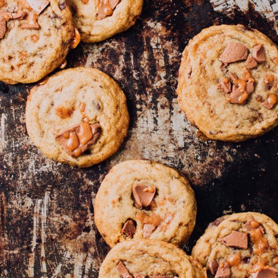 Toffee & Milk Chocolate Chip Cookie