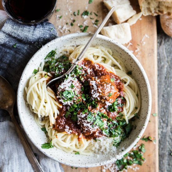 Meatballs with Tomato Sauce